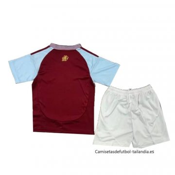 1ª Camiseta Aston Villa Nino 2024-2025