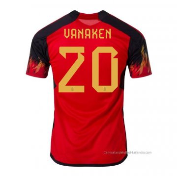 1ª Camiseta Belgica Jugador Vanaken 2022 1ª Camiseta Belgica Jugador Vanaken 2022