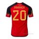 1ª Camiseta Belgica Jugador Vanaken 2022