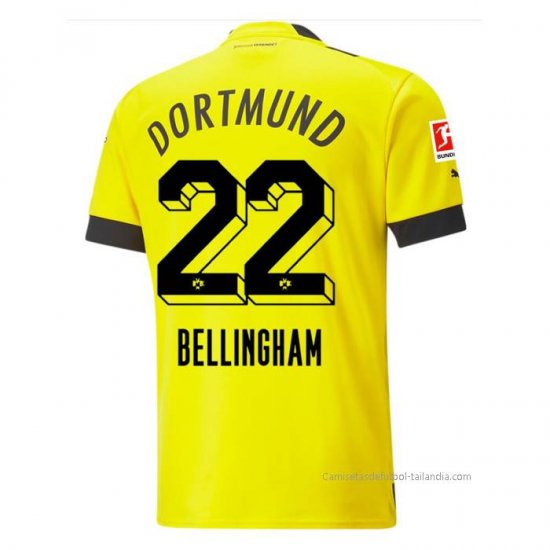 1ª Camiseta Borussia Dortmund Jugador Bellingham 2022-2023 - Haga un click en la imagen para cerrar