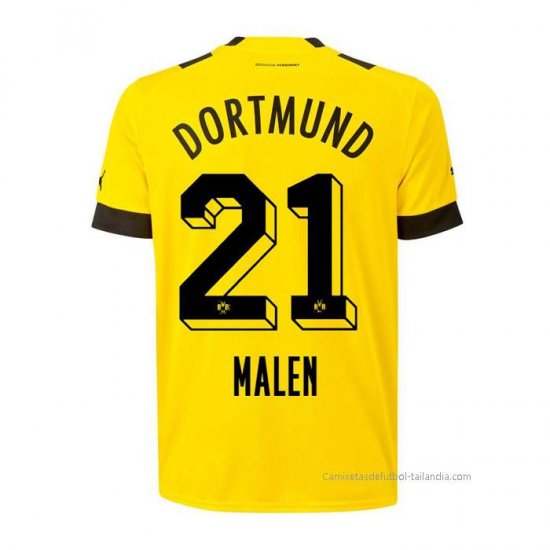 1ª Camiseta Borussia Dortmund Jugador Malen 2022-2023 - Haga un click en la imagen para cerrar