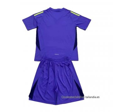 Camiseta Escocia Portero Nino 2024 Azul