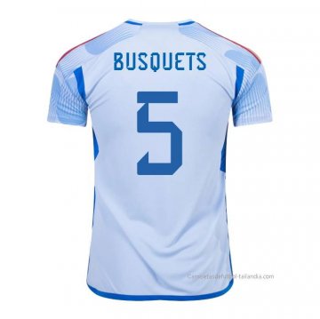 2ª Camiseta Espana Jugador Busquets 2022 2ª Camiseta Espana Jugador Busquets 2022