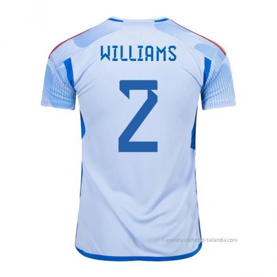2ª Camiseta Espana Jugador Williams 2022 - Haga un click en la imagen para cerrar