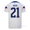 1ª Camiseta Estados Unidos Jugador Weah 2022