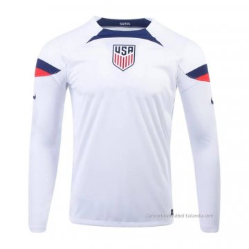 1ª Camiseta Estados Unidos Manga Larga 2022 1ª Camiseta Estados Unidos Manga Larga 2022