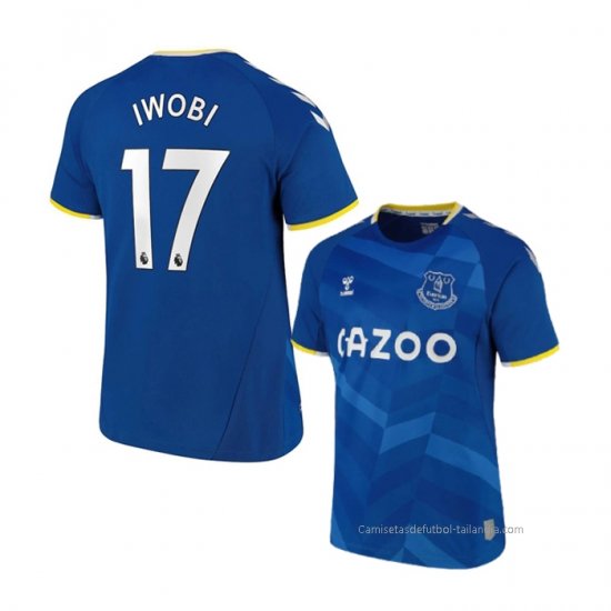 1ª Camiseta Everton Jugador Iwobi 2021-2022 - Haga un click en la imagen para cerrar