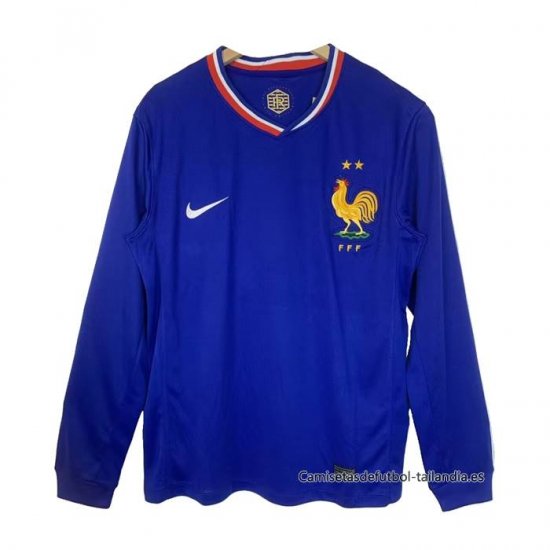 1ª Camiseta Francia Manga Larga 2024 - Haga un click en la imagen para cerrar
