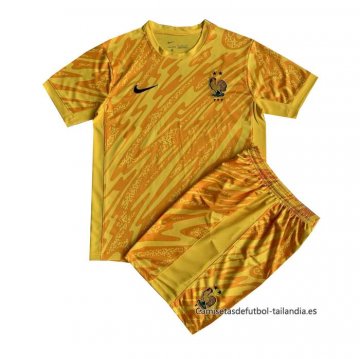 Camiseta Francia Portero Nino 2024 Amarillo Camiseta Francia Portero Nino 2024 Amarillo