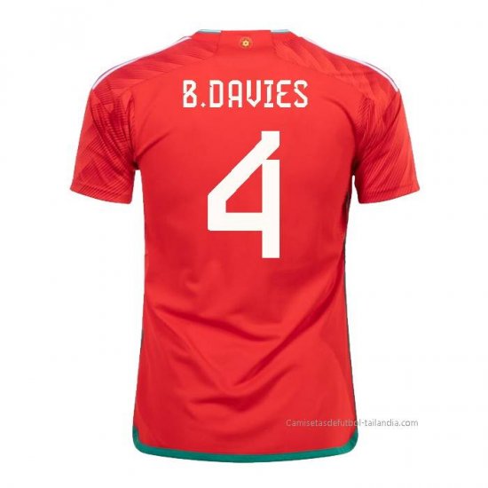 1ª Camiseta Gales Jugador B.Davies 2022 - Haga un click en la imagen para cerrar
