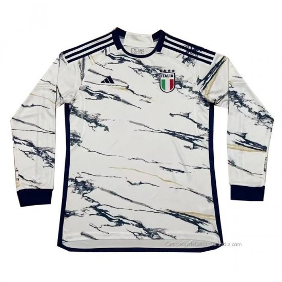 2ª Camiseta Italia Manga Larga 2023-2024 - Haga un click en la imagen para cerrar