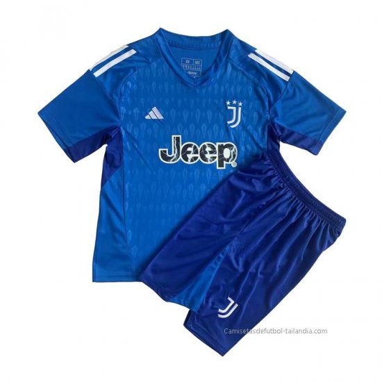 Camiseta Juventus Portero Nino 2023-2024 Azul - Haga un click en la imagen para cerrar