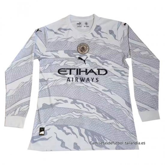 Camiseta Manchester City Chinese New Year Manga Larga 2023-2024 - Haga un click en la imagen para cerrar