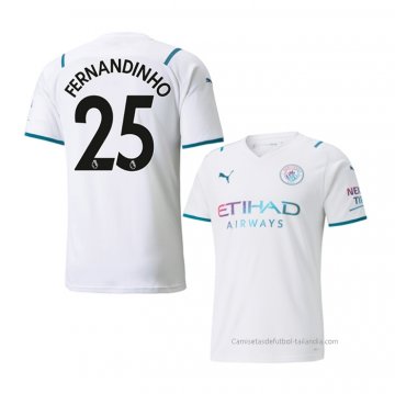 2ª Camiseta Manchester City Jugador Fernandinho 2021-2022 2ª Camiseta Manchester City Jugador Fernandinho 2021-2022