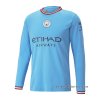 1ª Camiseta Manchester City Manga Larga 2022-2023 1ª Camiseta Manchester City Manga Larga 2022-2023