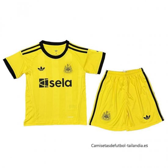 Camiseta Newcastle United Portero Nino 2025-2026 Amarillo - Haga un click en la imagen para cerrar