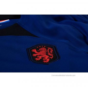 2ª Camiseta Paises Bajos Manga Larga 2022