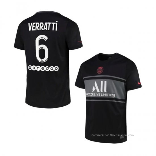 3ª Camiseta Paris Saint-Germain Jugador Verratti 2021-2022 - Haga un click en la imagen para cerrar