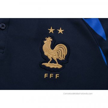 Camiseta Polo del Francia 2022-2023 Azul Oscuro