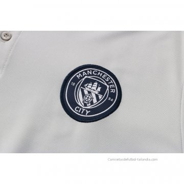 Camiseta Polo del Manchester City 2021-2022 Gris