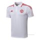 Camiseta Polo del Manchester United 2021-2022 Blanco y Rojo