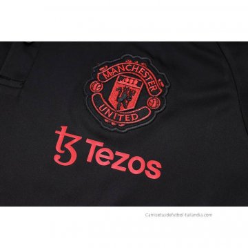 Camiseta Polo del Manchester United 2023-2024 Negro