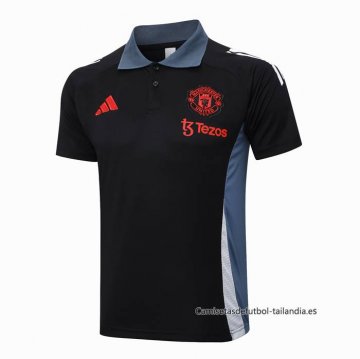 Camiseta Polo del Manchester United 2024-2025 Negro Camiseta Polo del Manchester United 2024-2025 Negro