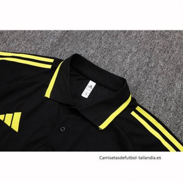 Camiseta Polo del Manchester United 2025-2026 Negro Amarillo