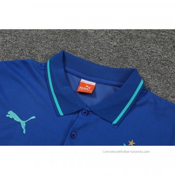 Camiseta Polo del Olympique Marsella 2022-2023 Azul y Verde