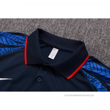 Camiseta Polo del Paises Bajos 2022-2023 Azul
