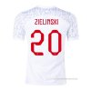 1ª Camiseta Polonia Jugador Zielinski 2022