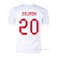 1ª Camiseta Polonia Jugador Zielinski 2022