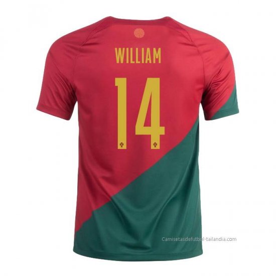 1ª Camiseta Portugal Jugador William 2022 - Haga un click en la imagen para cerrar