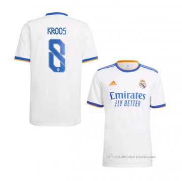 1ª Camiseta Real Madrid Jugador Kroos 2021-2022 1ª Camiseta Real Madrid Jugador Kroos 2021-2022