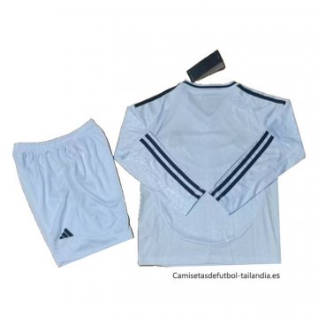 1ª Camiseta Real Madrid Manga Larga Nino 2024-2025