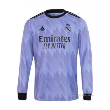 2ª Camiseta Real Madrid Manga Larga 2022-2023 2ª Camiseta Real Madrid Manga Larga 2022-2023