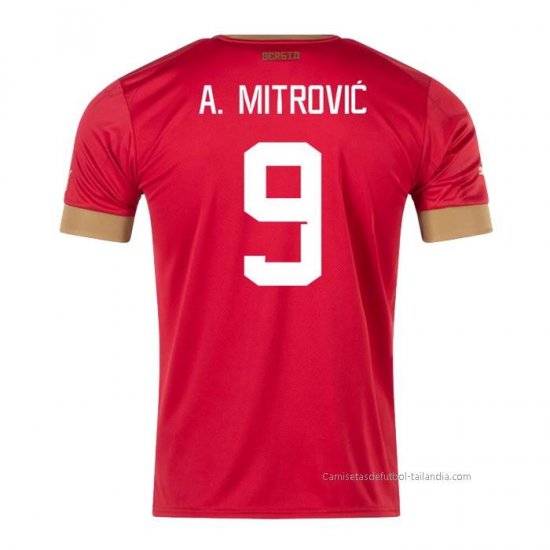 1ª Camiseta Serbia Jugador A.Mitrovic 2022 - Haga un click en la imagen para cerrar