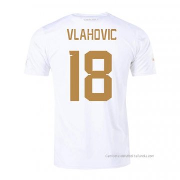 2ª Camiseta Serbia Jugador Vlahovic 2022 2ª Camiseta Serbia Jugador Vlahovic 2022