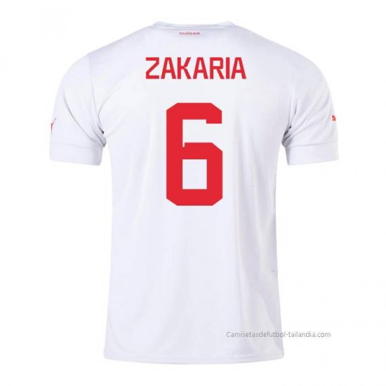 2ª Camiseta Suiza Jugador Zakaria 2022 - Haga un click en la imagen para cerrar