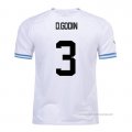 2ª Camiseta Uruguay Jugador D.Godin 2022