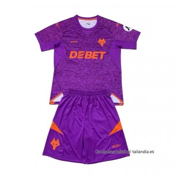 3ª Camiseta Wolves Portero Nino 2024-2025