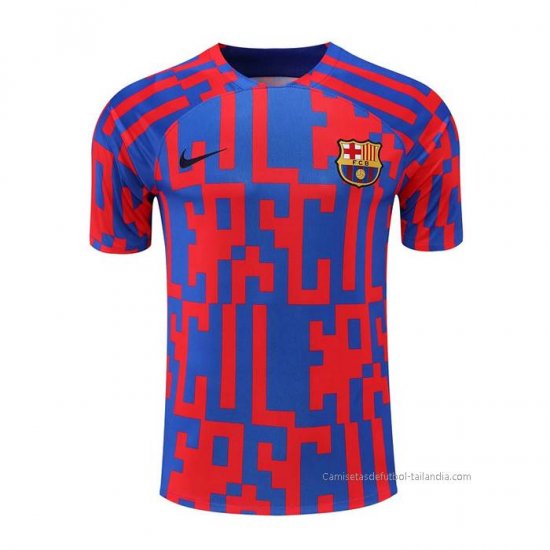 Camiseta de Entrenamiento Barcelona 2022-2023 Rojo y Azul - Haga un click en la imagen para cerrar