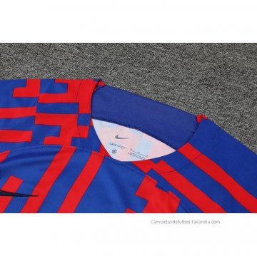 Camiseta de Entrenamiento Barcelona 2022-2023 Rojo y Azul