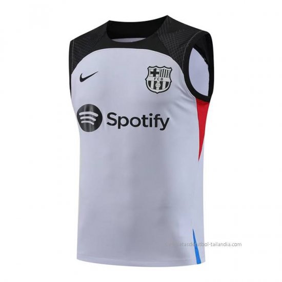 Camiseta de Entrenamiento Barcelona Sin Mangas 2023-2024 Gris - Haga un click en la imagen para cerrar