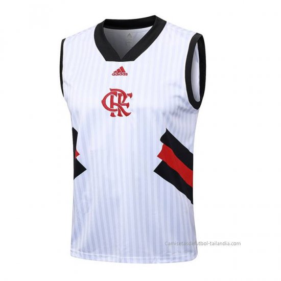 Camiseta de Entrenamiento Flamengo Sin Mangas 2023-2024 Blanco - Haga un click en la imagen para cerrar