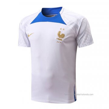 Camiseta de Entrenamiento Francia 2022-2023 Blanco Camiseta de Entrenamiento Francia 2022-2023 Blanco
