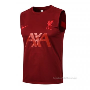 Camiseta de Entrenamiento Liverpool Sin Mangas 2021-2022 Rojo Camiseta de Entrenamiento Liverpool Sin Mangas 2021-2022 Rojo