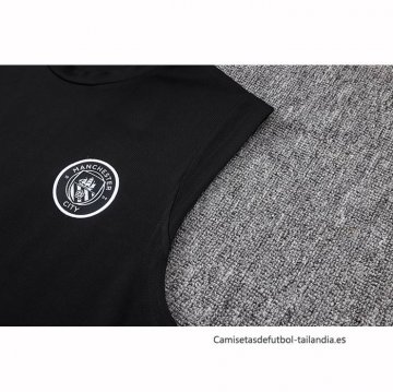 Camiseta de Entrenamiento Manchester City Sin Mangas 2025-2026 Negro