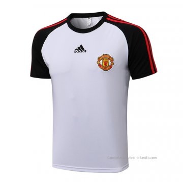 Camiseta de Entrenamiento Manchester United 2021-2022 Blanco Camiseta de Entrenamiento Manchester United 2021-2022 Blanco