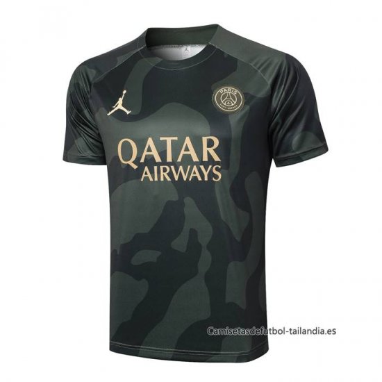 Camiseta de Entrenamiento Paris Saint-Germain Jordan 2024-2025 Verde - Haga un click en la imagen para cerrar